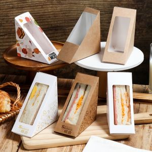 SET 10 HỘP GIẤY SANDWICH TAM GIÁC