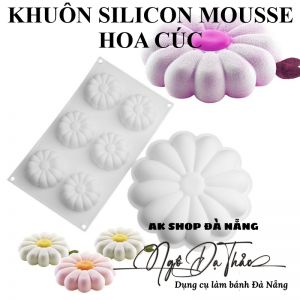 Khuôn silicon mousse hoa cúc