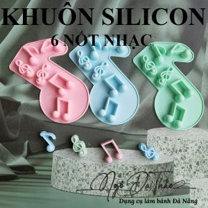 Khuôn silicon 6 nốt nhạc