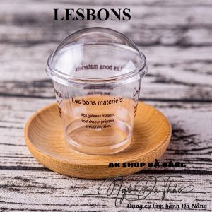 Cốc nhựa mica cứng tròn 7770 + nắp (LESBON)