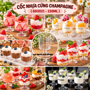 Cốc nhưa mica cứng CHAMPAGNE 150ML