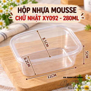 Hộp nhựa dẻo OVAL 500ml XY092