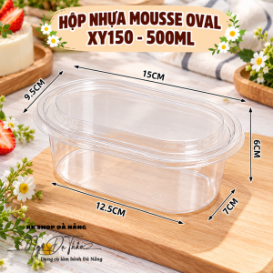 Hộp nhựa dẻo OVAL 500ml XY150