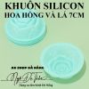 set-10-khuon-silicon-hoa-hong-va-la-7cm - ảnh nhỏ 2