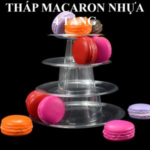 THAP ĐỰNG BÁNH MACARON 4 TẦNG