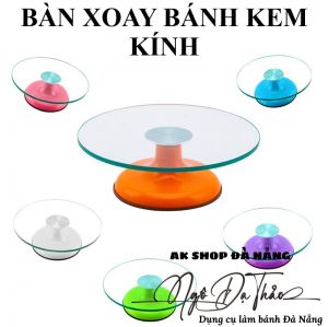 Bàn xoay bánh kem kính 30cm