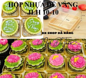 Hộp nhựa vuông đế vàng JLH 10-10