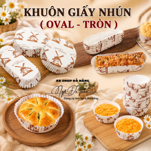 Khuôn nhún lót bánh TRÒN - THUYỀN