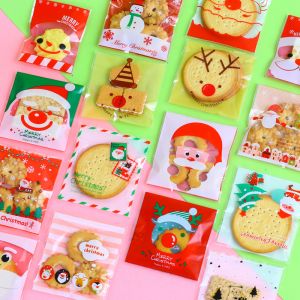 Set 100 túi gương đựng bánh kẹo 7*7+3 - GIÁNG SINH