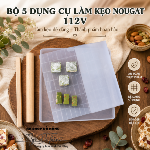Bộ 5 dụng cụ làm kẹo Nougat 56~112 viên