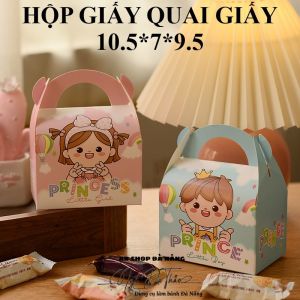 Set 10 hộp giấy thiếu nhi 10.5*7*9.5 ( Quai giấy )