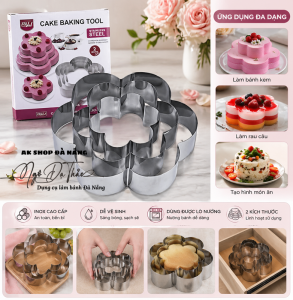 Set 3 khuôn ring mousse HOA