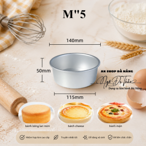 Khuôn nhôm hợp kim đế liền TRÒN M"5