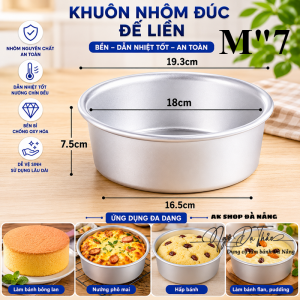 Khuôn nhôm hợp kim đế liền TRÒN M"7