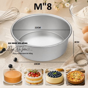 Khuôn nhôm hợp kim đế liền TRÒN M"8