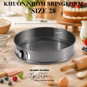 Khuôn nhôm SPRINGFORM TRÒN size 28cm