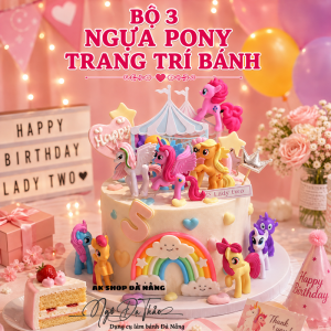 Bộ 3 ngựa Pony