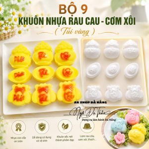 Khuôn nhựa rau cau cơm xôi 9 TÚI VÀNG