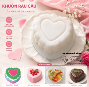Khuôn nhựa rau cau 9cm - RT05 TIM ĐẠI