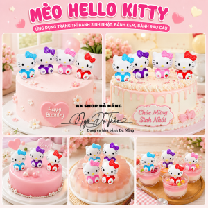 Mèo Hello Kitty nhựa