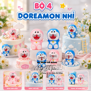 Set 4 Doreamon nhựa nhí