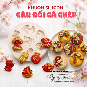Khuôn silicon câu đối cá chép