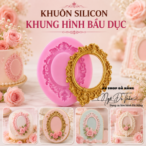 Khuôn silicon khung ảnh bầu dục