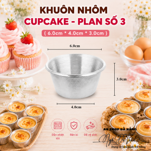 Khuôn nhôm cupcake - plan SỐ 3