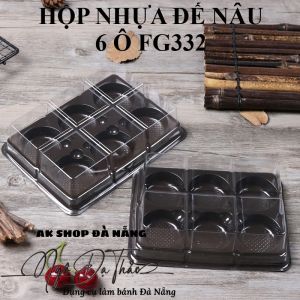 Hộp nhựa đế đen 4 ngăn FG332