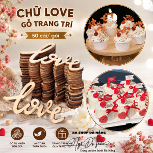 Set 50 chữ love gỗ