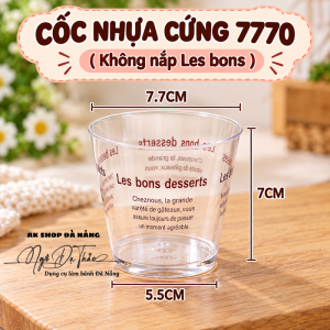 Cốc nhựa mica cứng tròn 7770 (LESBON) + không nắp