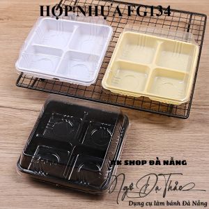 Hộp nhựa đế đen 4 ngăn FG134