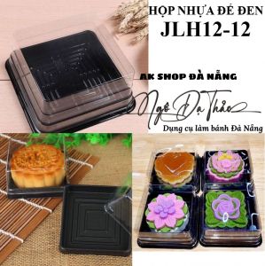 Hộp nhựa vuông đế đen JLH12-12