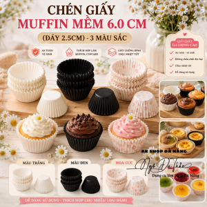 Chén giấy muffin ĐK đáy 2.5cm (6.0cm)
